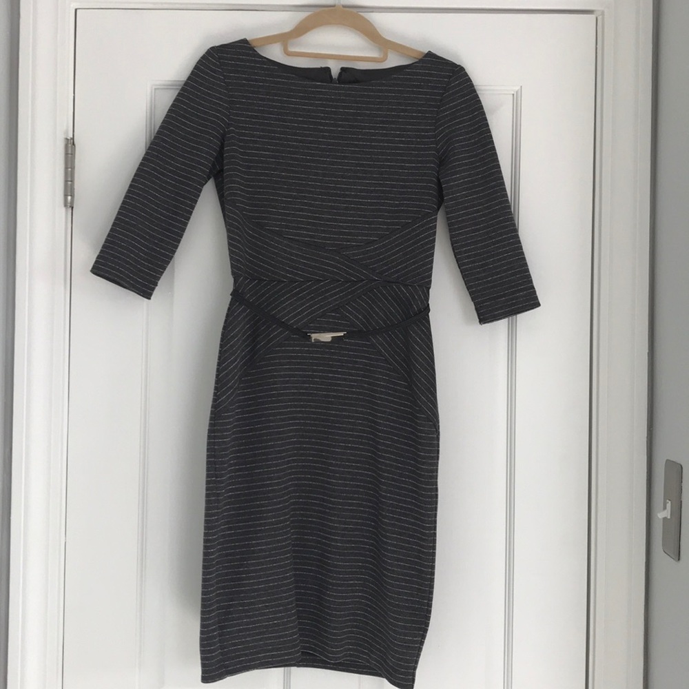White House Black Market Charcoal Pencil Dress
